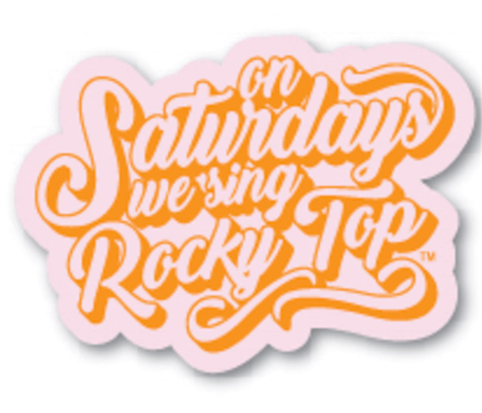 On Saturdays Sing Rocky Top Sticker
