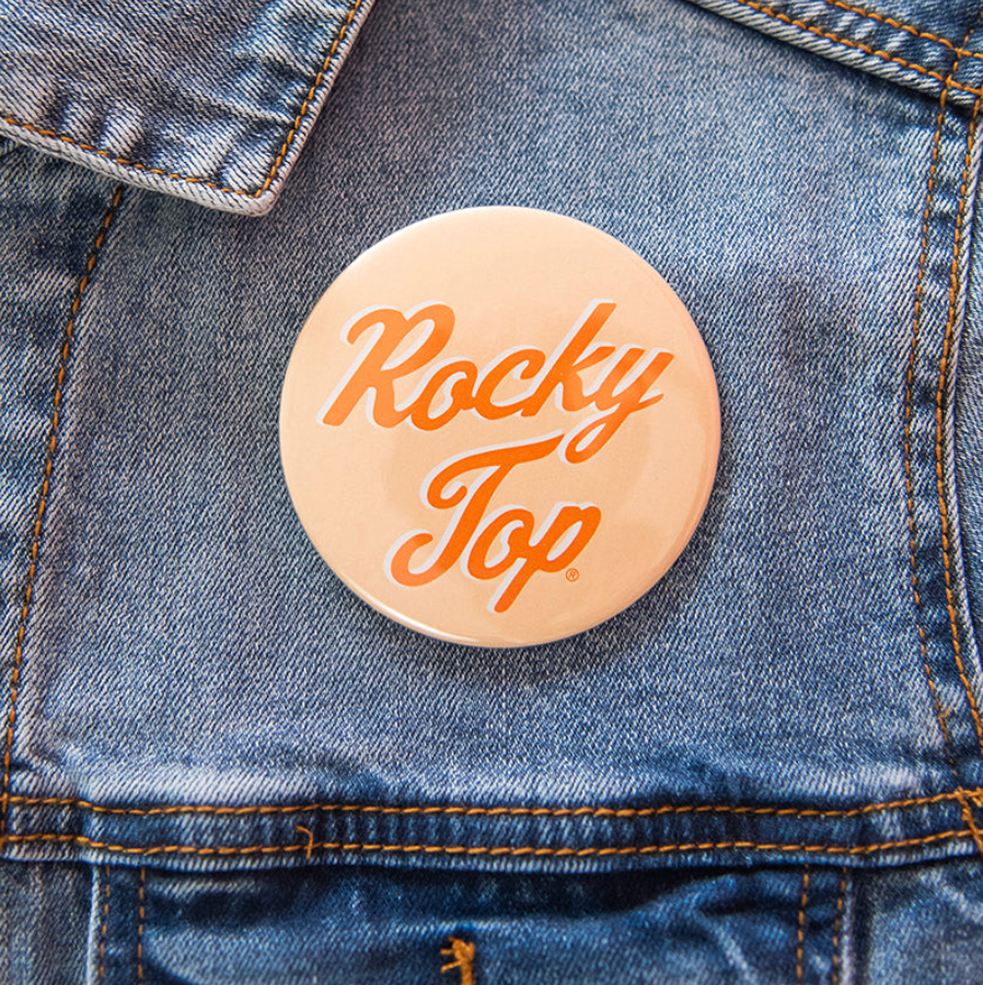 Orange Rocky Top Button