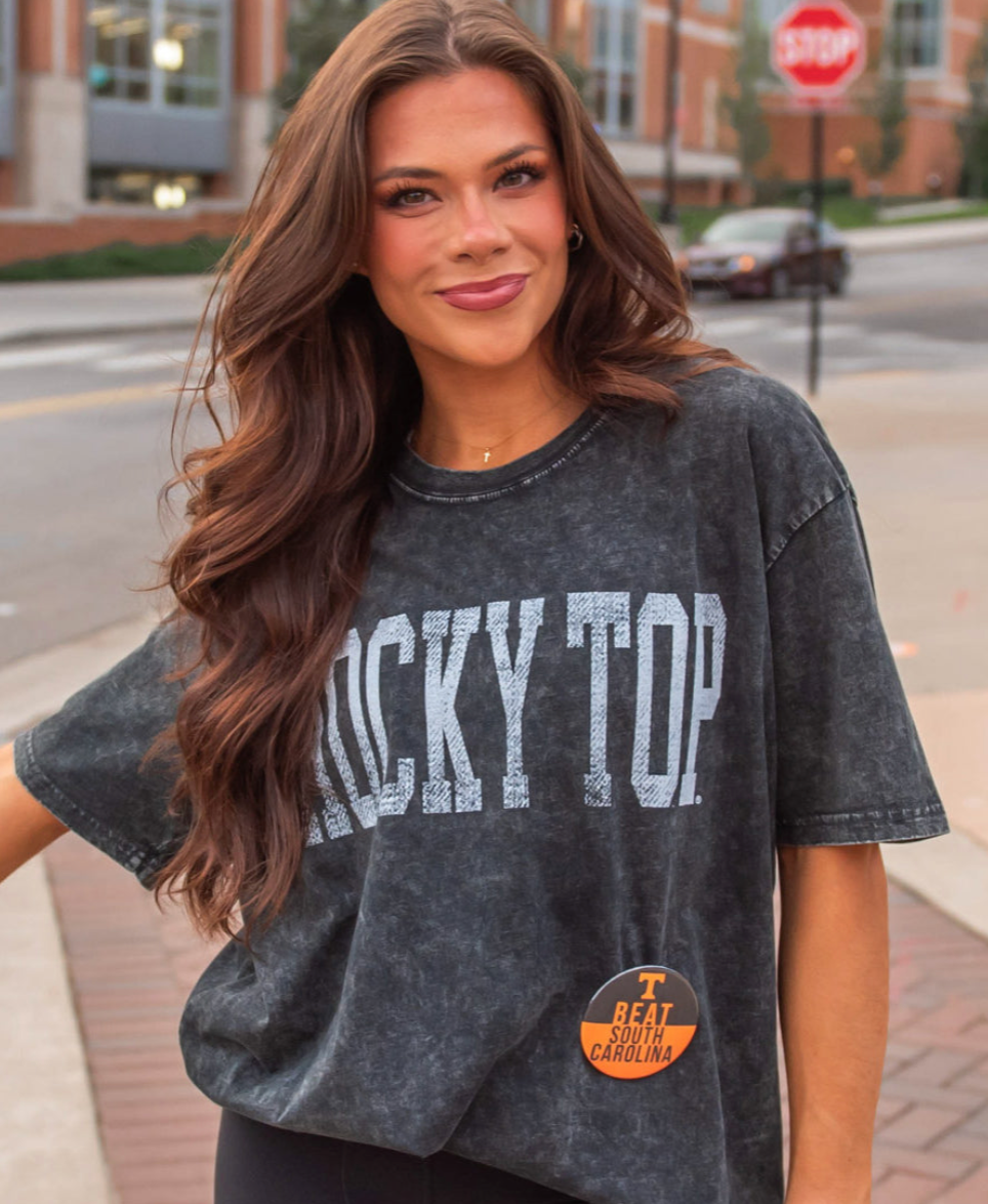 Rocky Top Black Mineral Washed T-Shirt