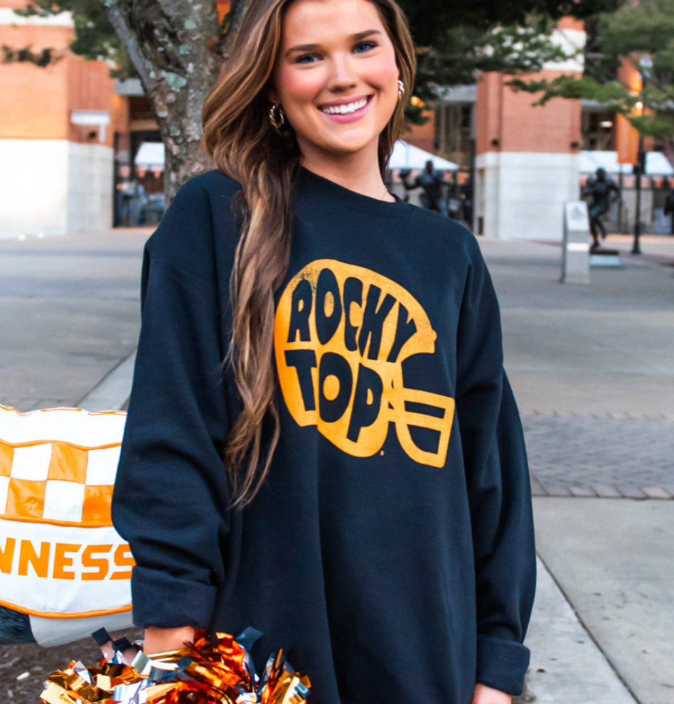 Rocky Top Helmet Black Sweatshirt