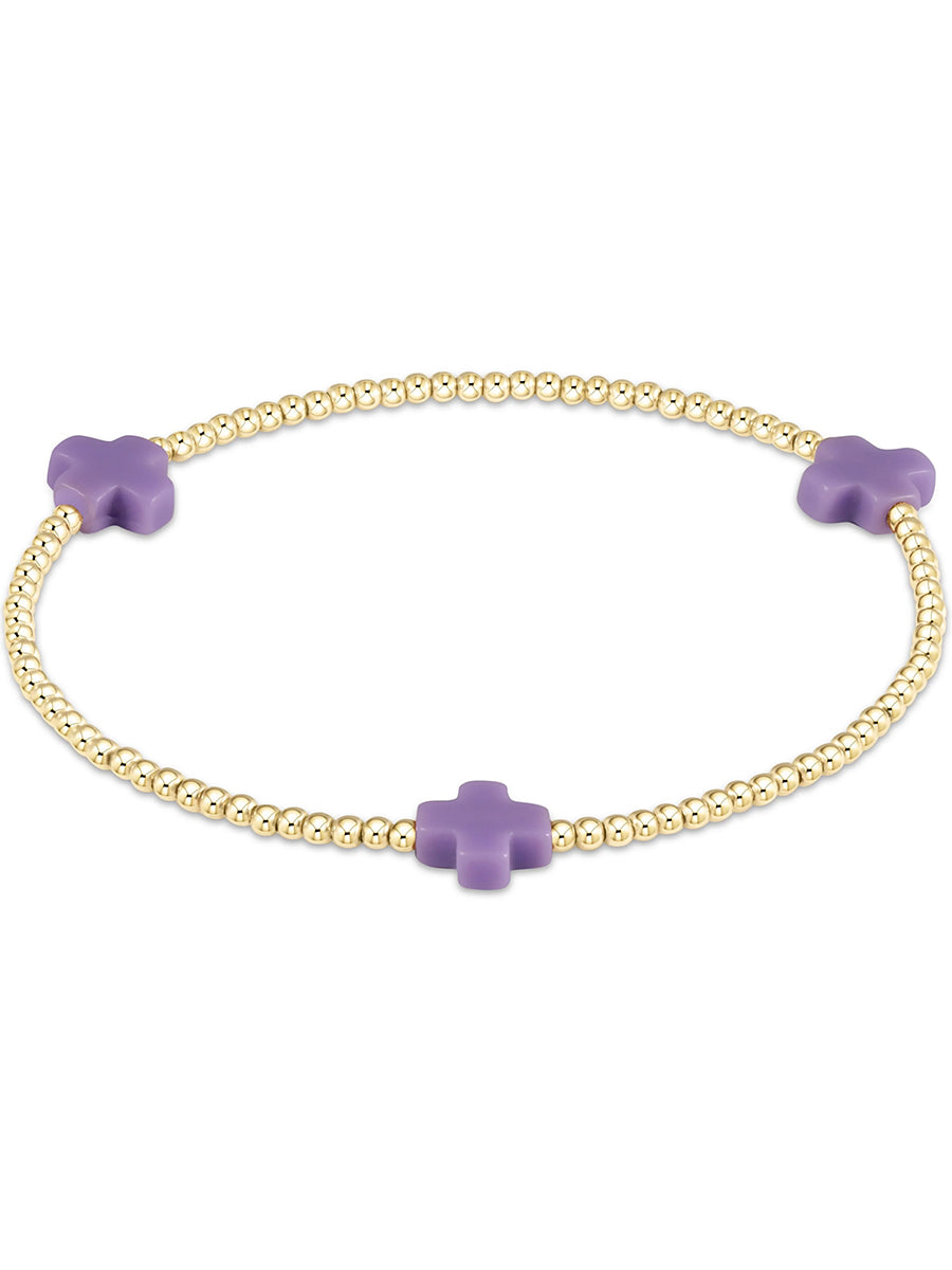 Signature Cross 2mm Bracelet (14 Colors)