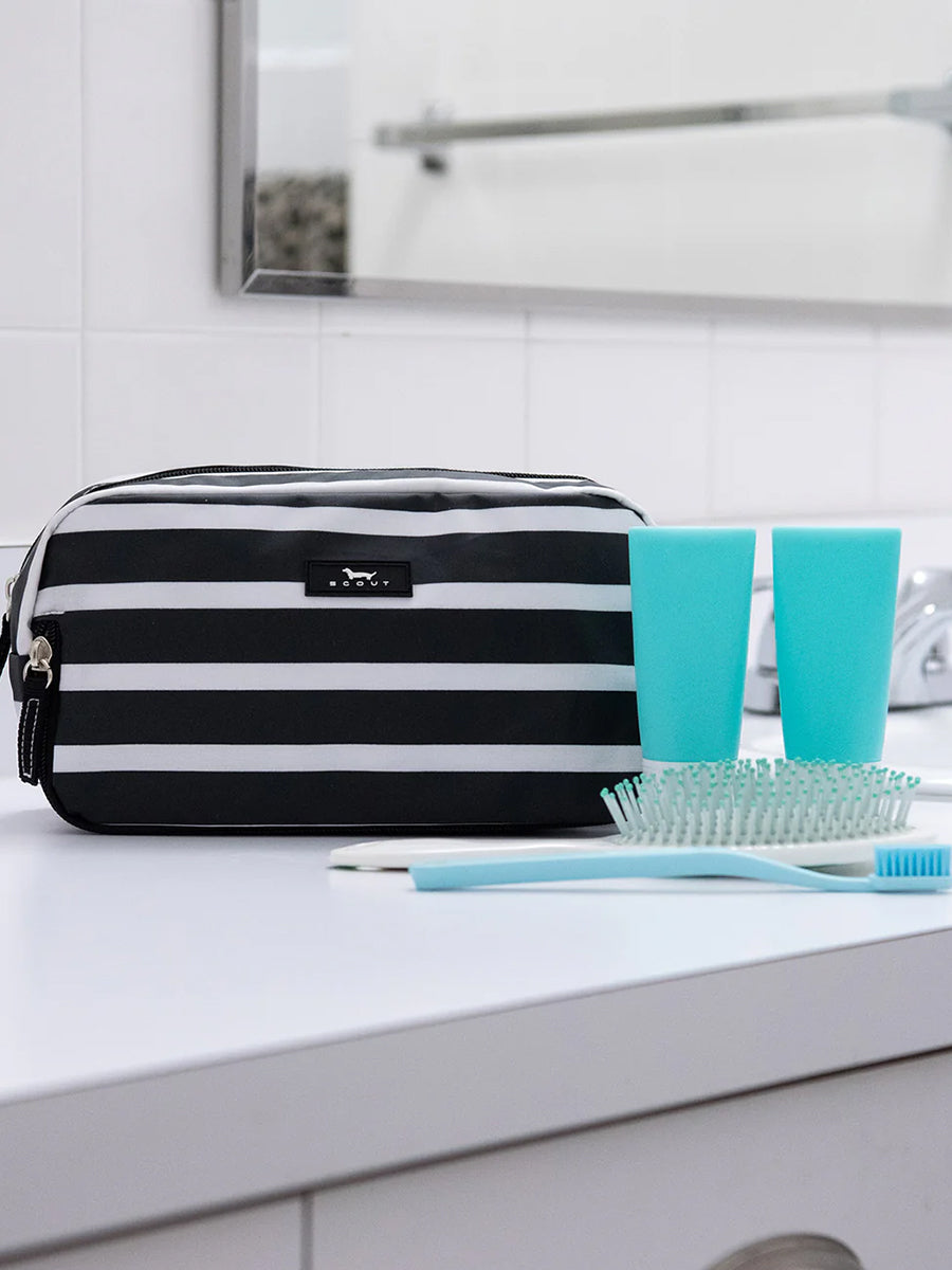 Striped Toiletry Bag