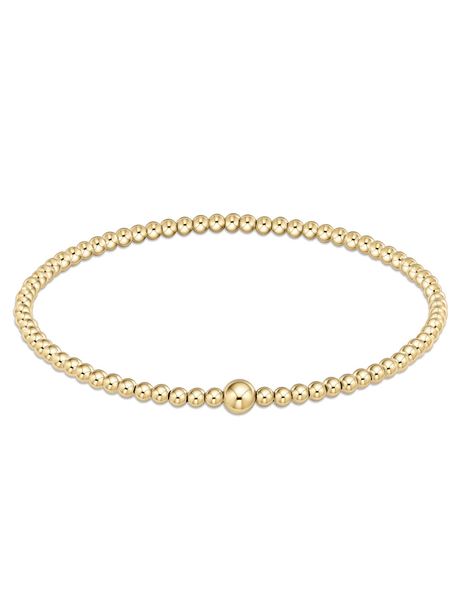ENewton Classic 3mm Gold Bead Bangle