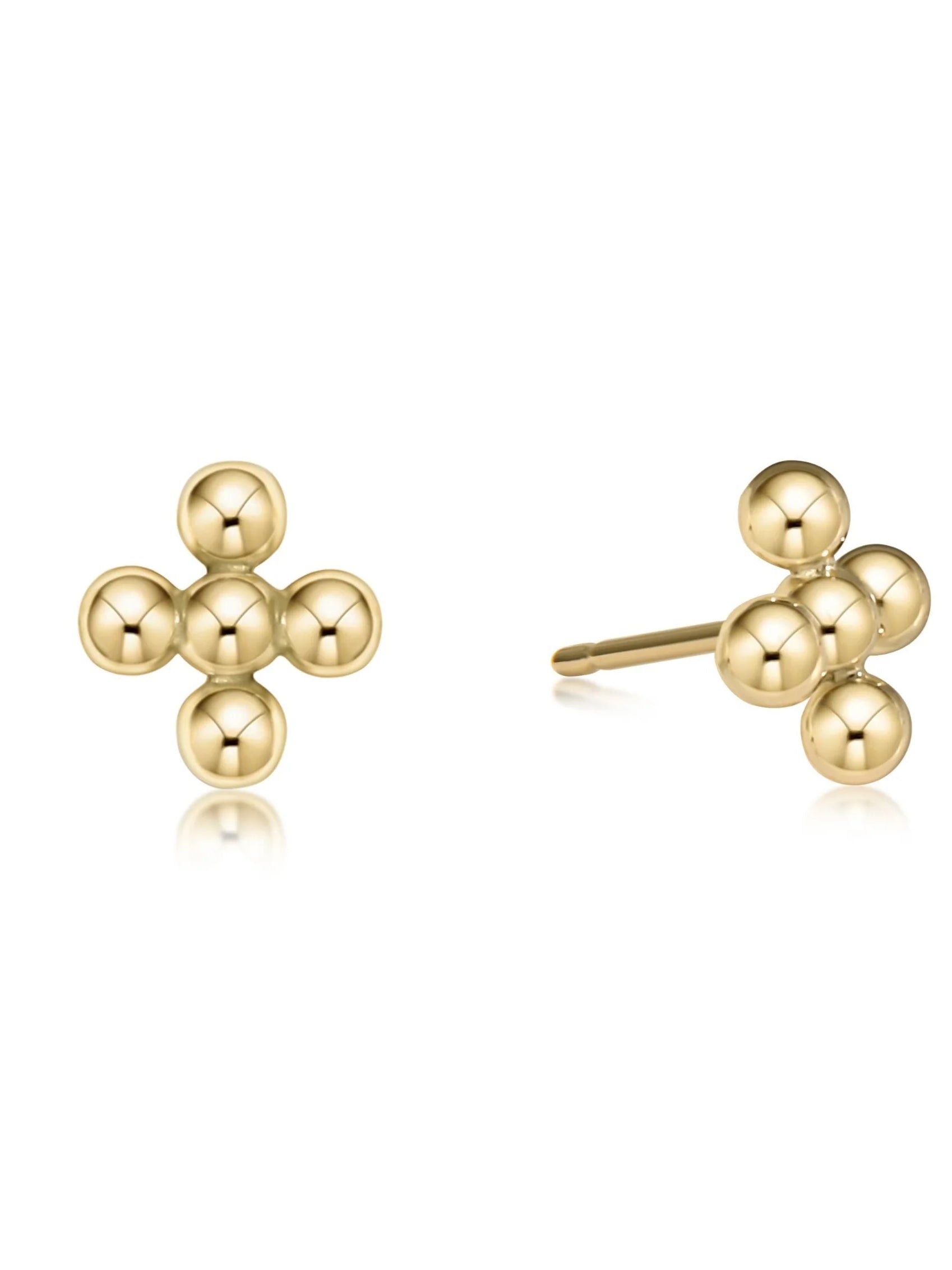Classic Beaded Signature Cross Stud (3 Sizes)