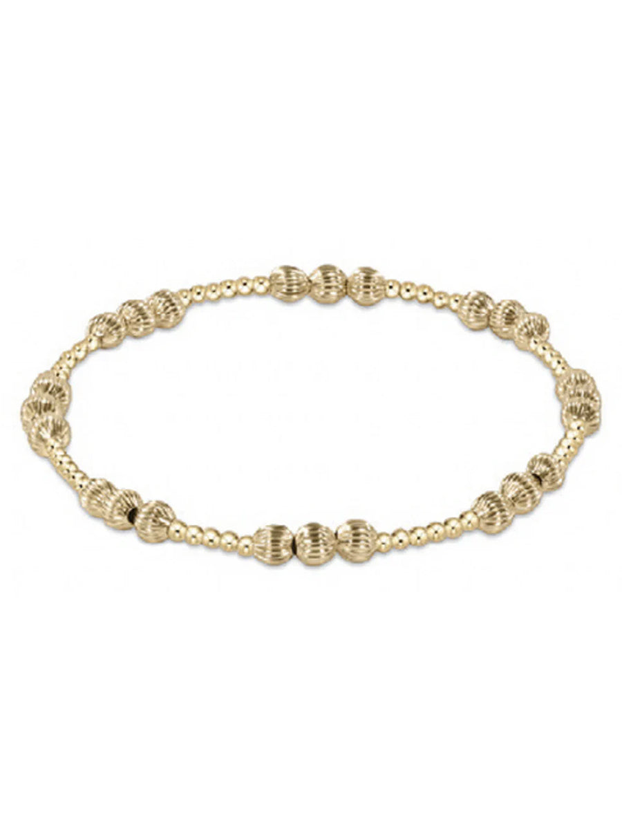 Dignity Joy Pattern Gold Bracelet (3 Sizes)