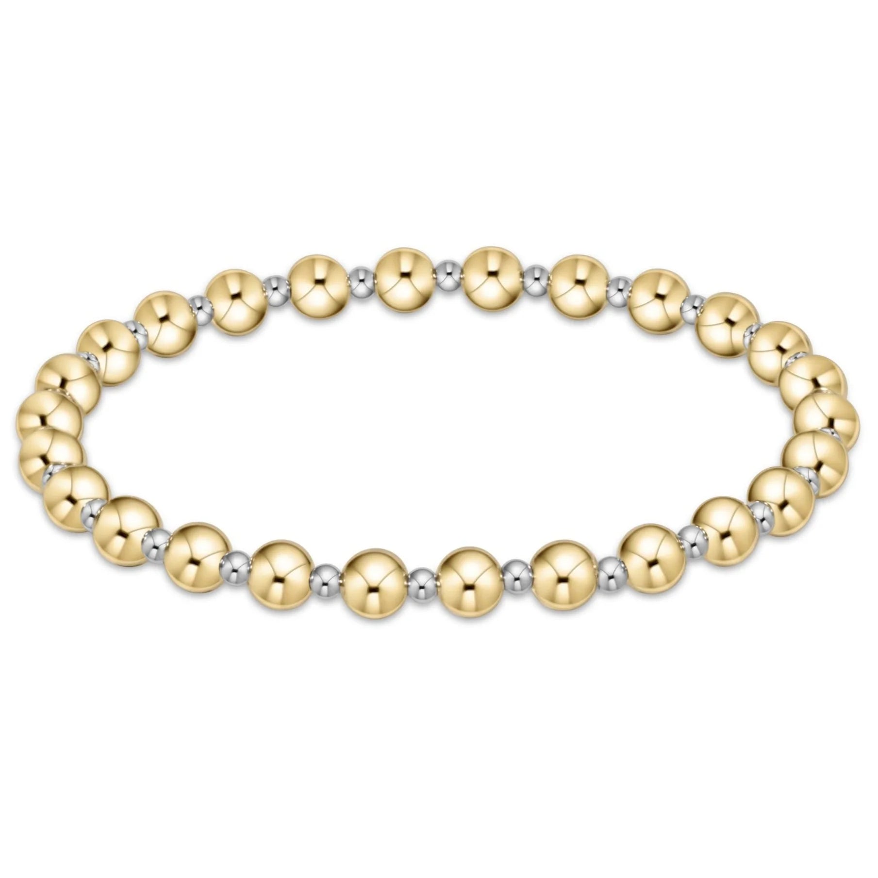 E-Newton Mixed Gold and Silver Beaded Bracelet