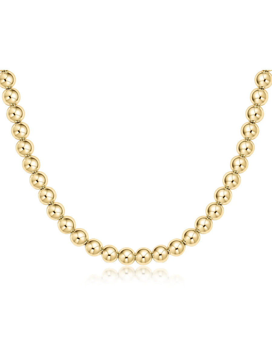 15" Choker Classic Gold Bead Necklace (2mm or 3mm)