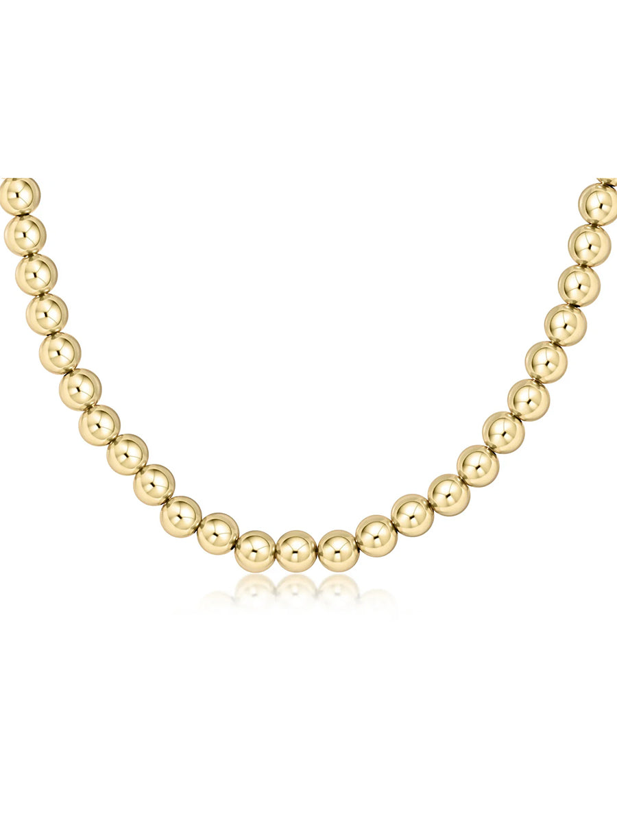 15" Choker Classic Gold Bead Necklace (2mm or 3mm)
