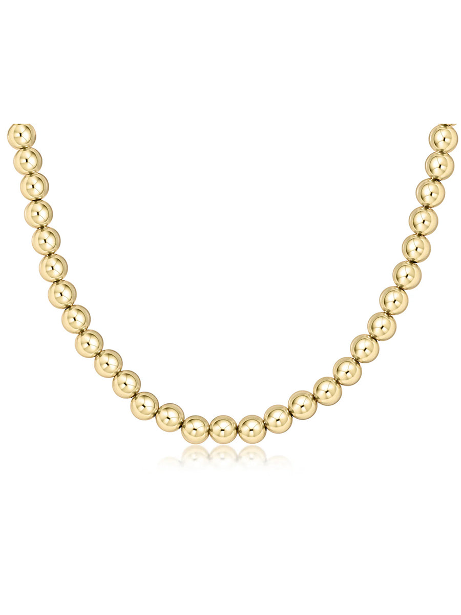 15" Choker Classic Gold Bead Necklace (2mm or 3mm)