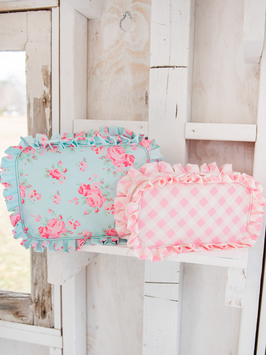 Ruffle Cosmetic Bag