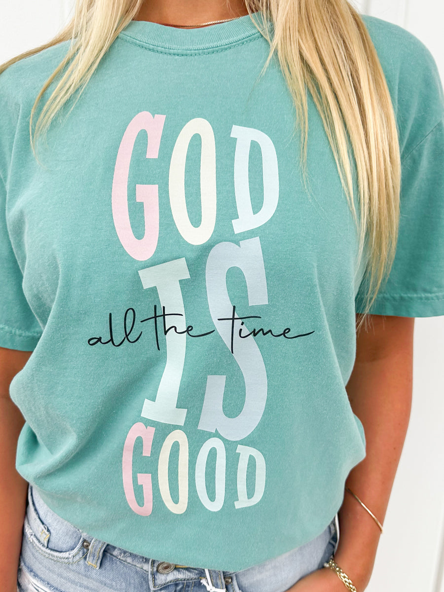 God is Good Beachy Seafoam Tee