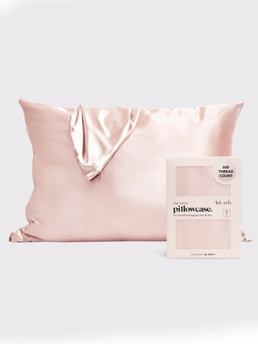 Kitsch Blush Satin Pillowcase