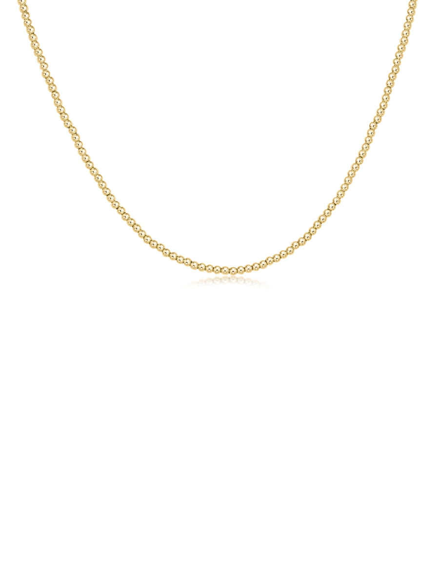 2mm Gold Bead Choker