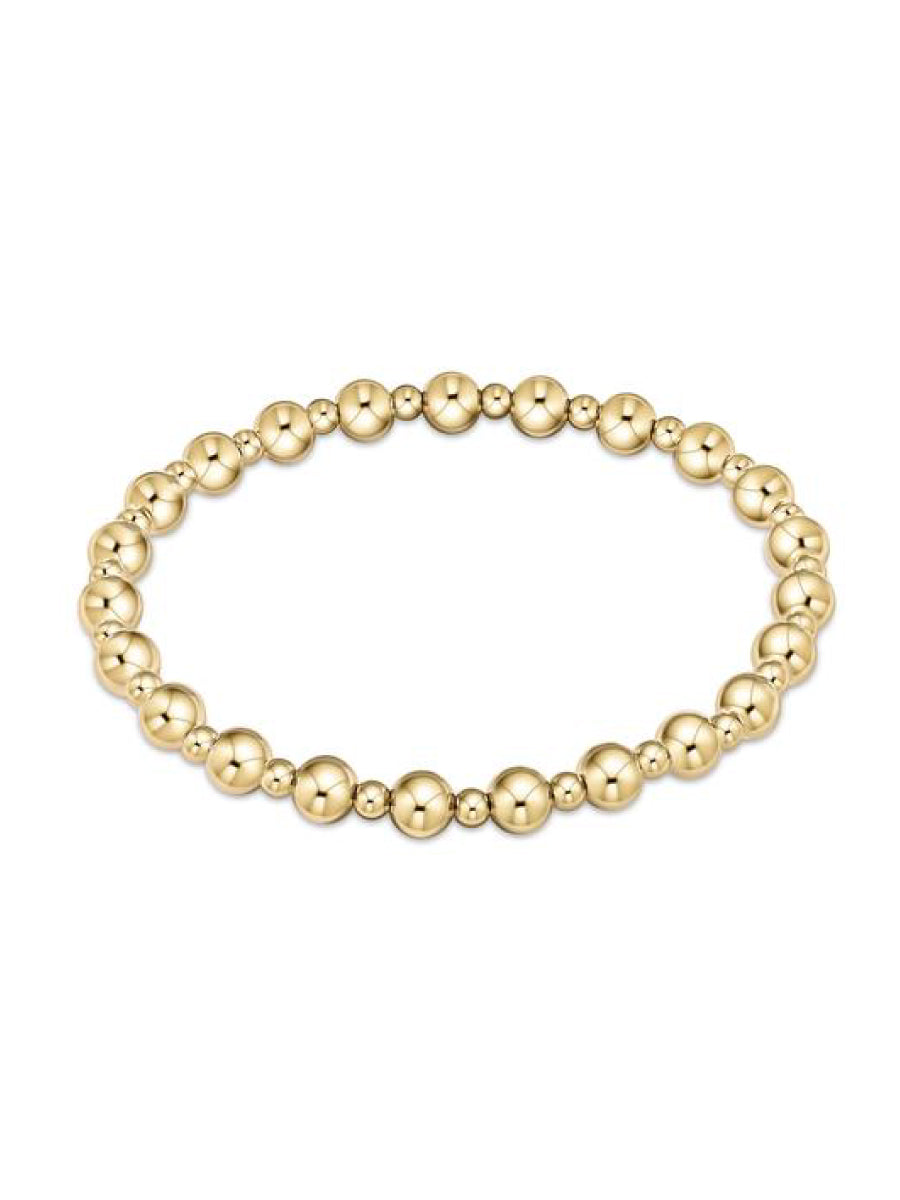 Large and Small Gold Beads Bracelet