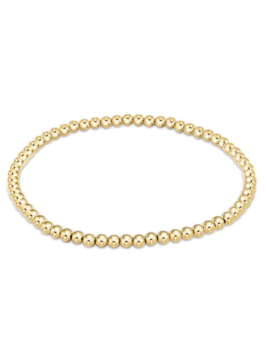 E-Newton gold beaded bracelet