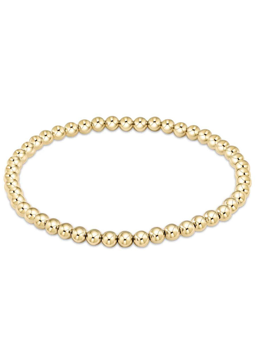 3mm Gold Bead Bracelet