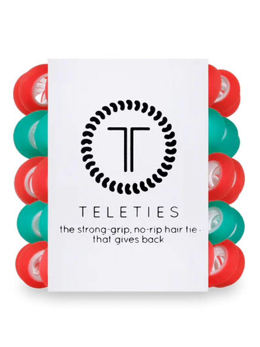 Red and Green Christmas Hair Ties