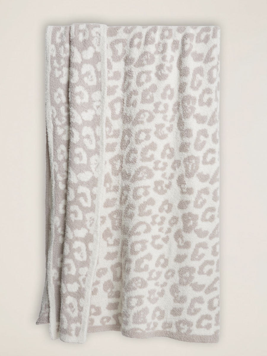 Cream Leopard CozyChic Throw Blanket