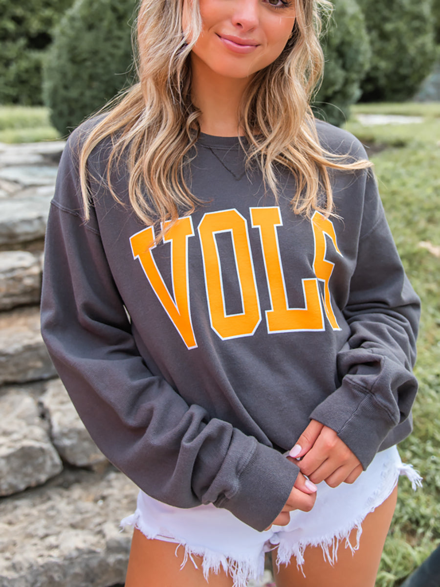 Grey Sweatshirt with Orange VOLS