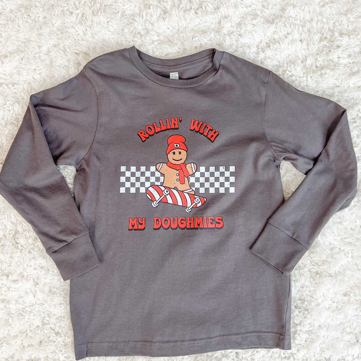 Youth & Toddler "Rollin' With My Doughmies" Long-Sleeve T-Shirt