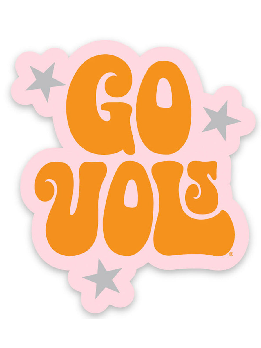 "Go Vols" Stars Sticker