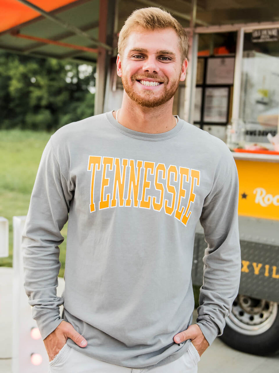 Men's grey Tennessee Long Sleeve Tee