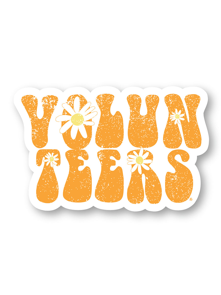 "VOLUNTEERS" Groovy Daisy Sticker