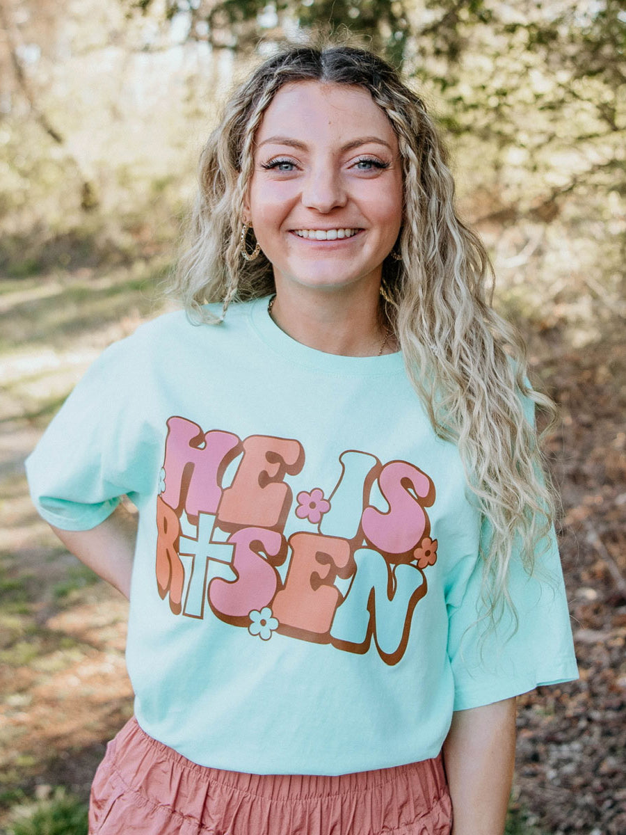 He is Risen Mint Short-Sleeve T-Shirt