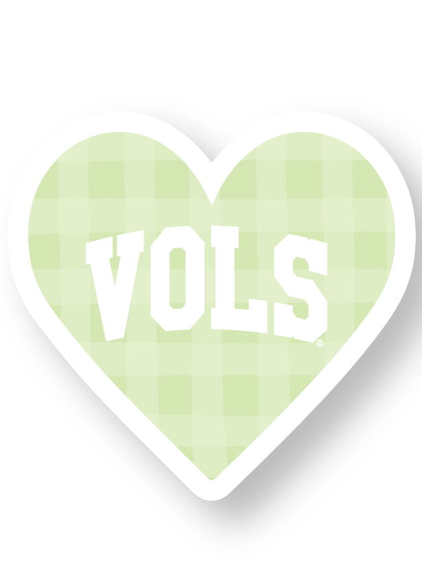 Lime Heart VOLS Sticker