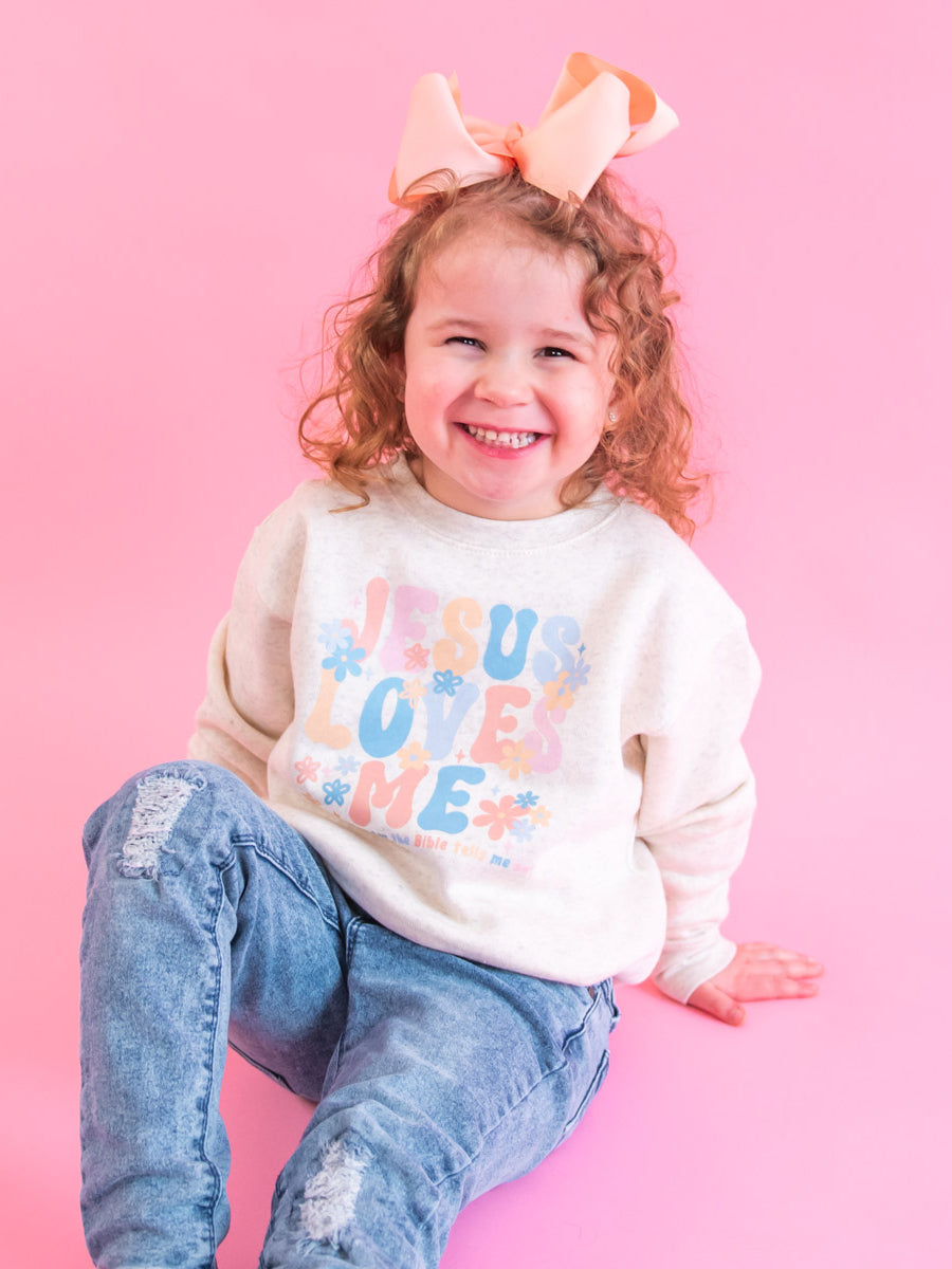 Kids Jesus Loves Me Sweatshirt