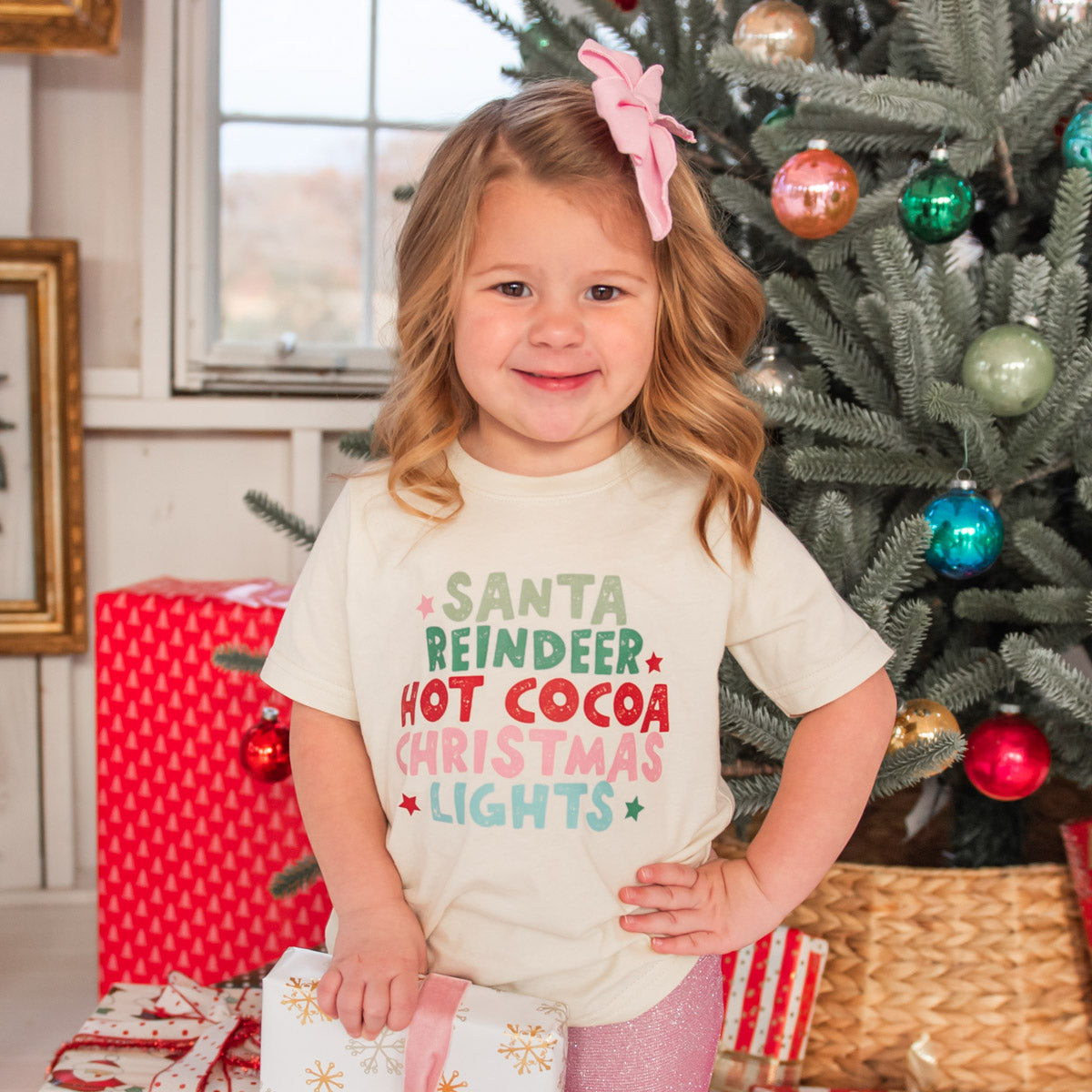 Youth & Toddler Cute Christmas Words T-Shirt