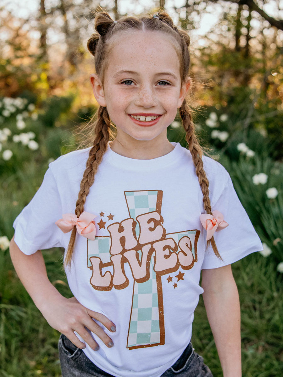 He Lives Short-Sleeve T-Shirt, Youth