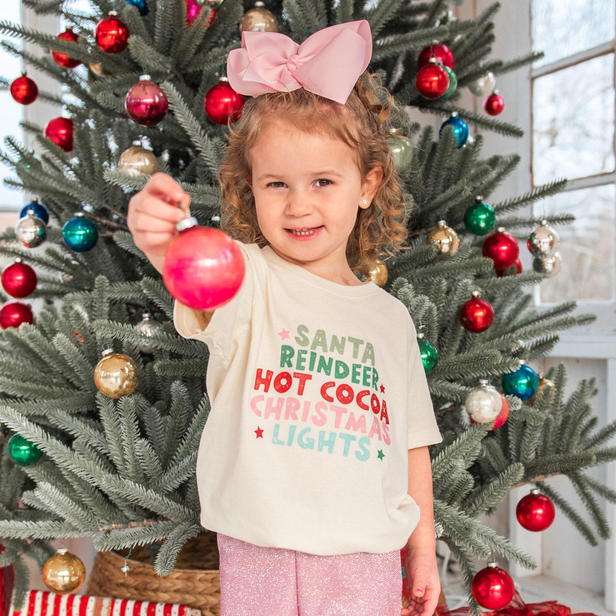 Youth & Toddler Cute Christmas Words T-Shirt