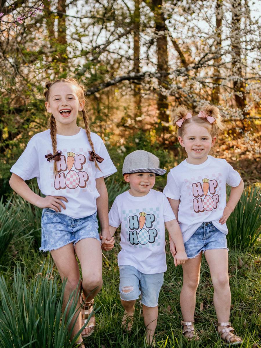 Hip Hop Checkerboard Short-Sleeve T-Shirt, Toddler & Youth