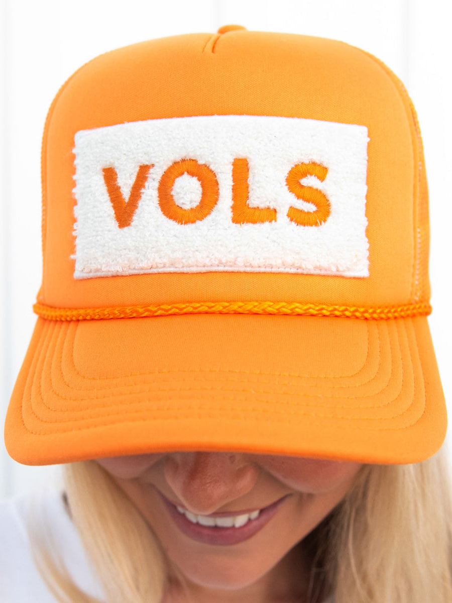 VOLS Embroidered Patch Orange Trucker Hat