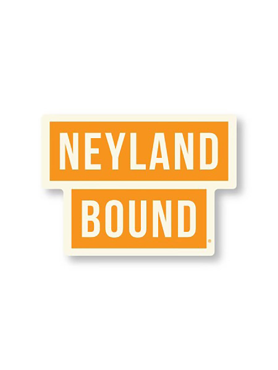 Orange & White Neyland Bound Sticker