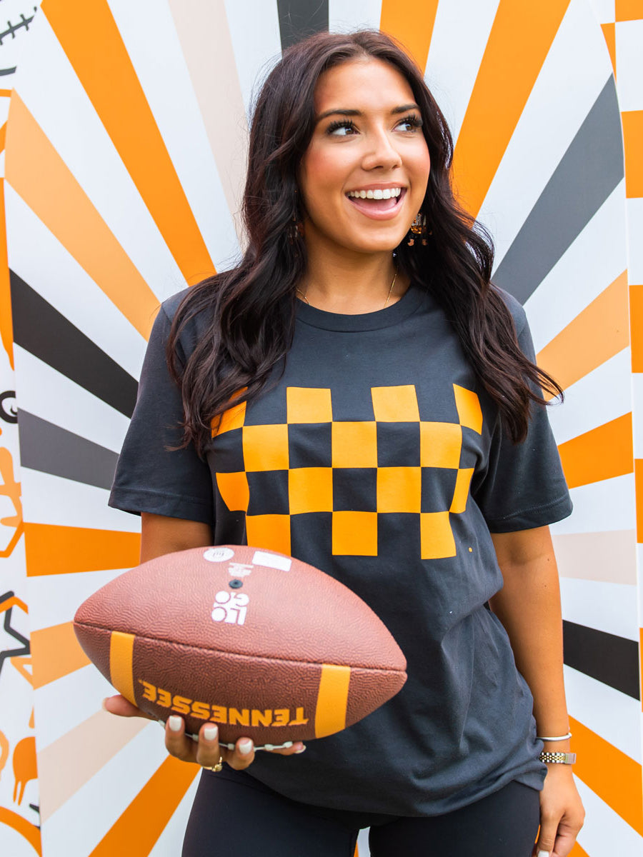 Orange Checkerboard T-Shirt