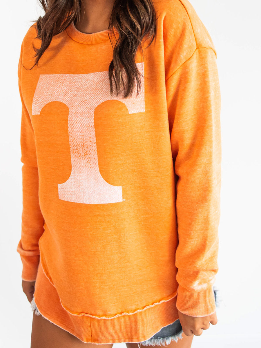 Distressed Orange UT Sweatshirt
