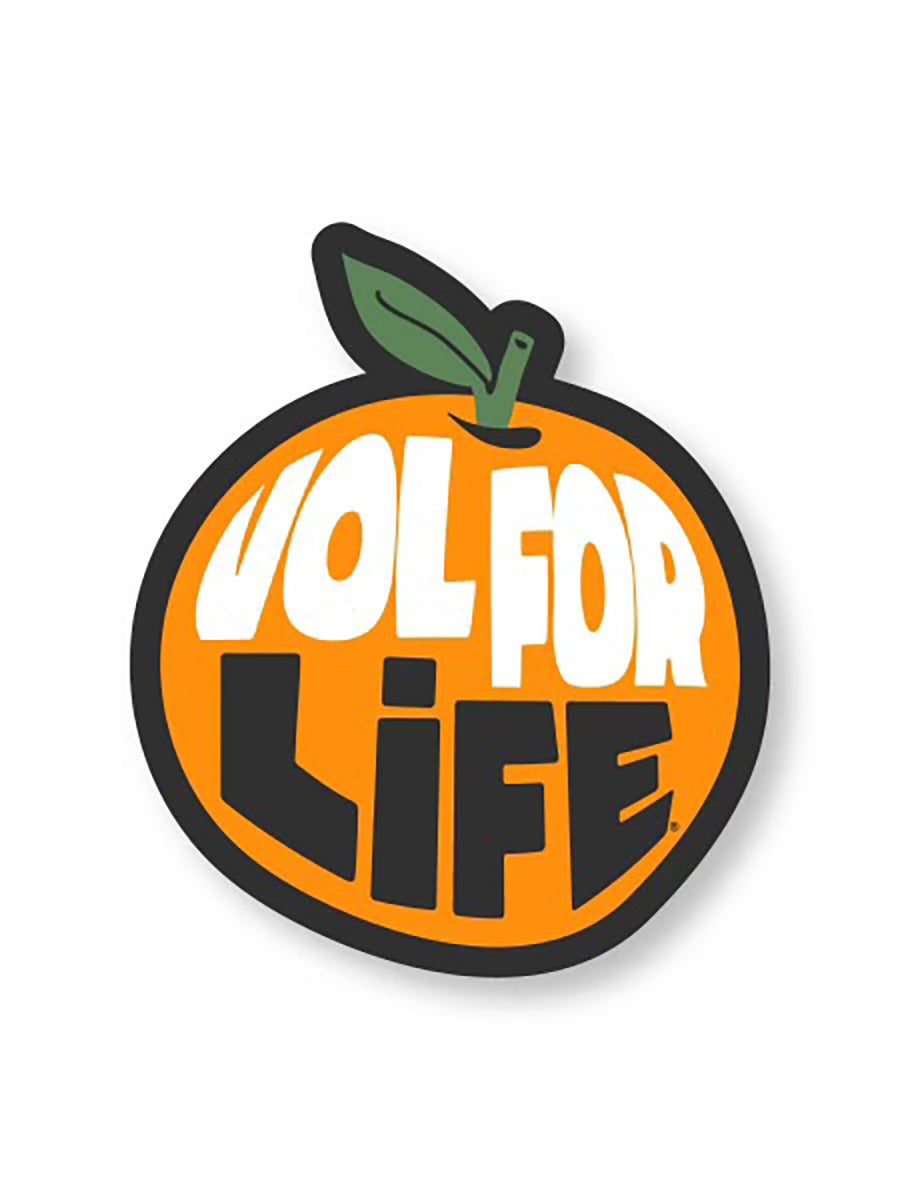Orange Vol For Life Sticker
