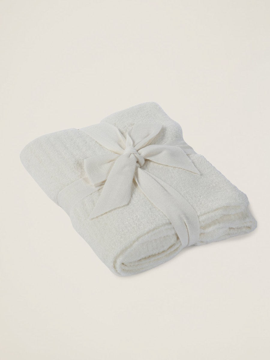 Barefoot Dreams Ribbed Cream Baby Blanket