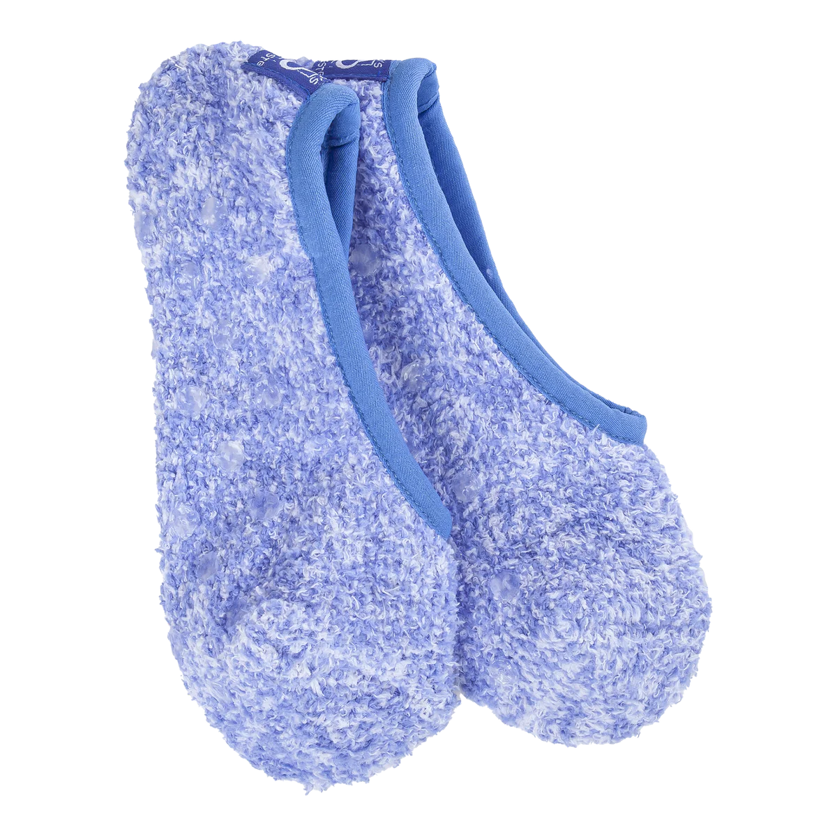 Soft Blue Footsie Trimmed at Ankle