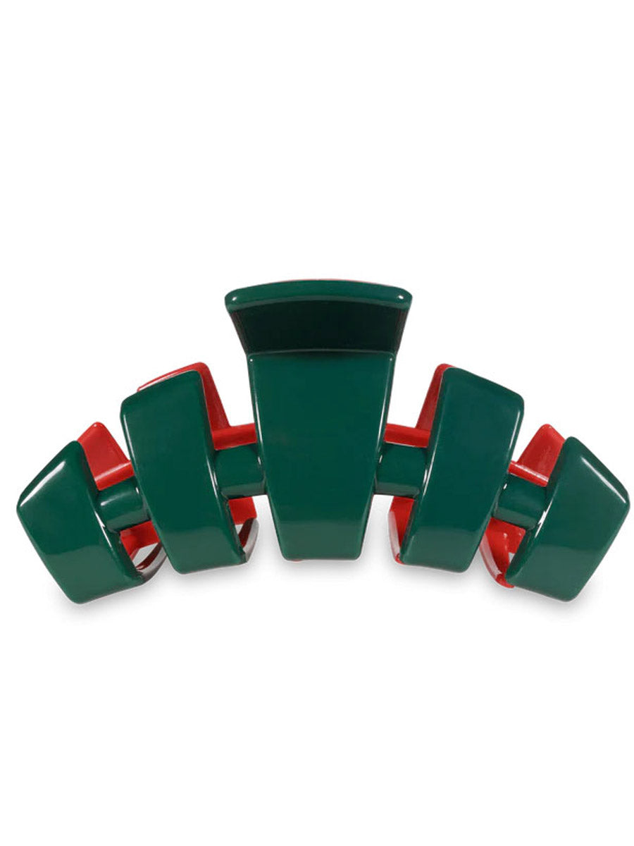 Red and Green Christmas Hair Clip