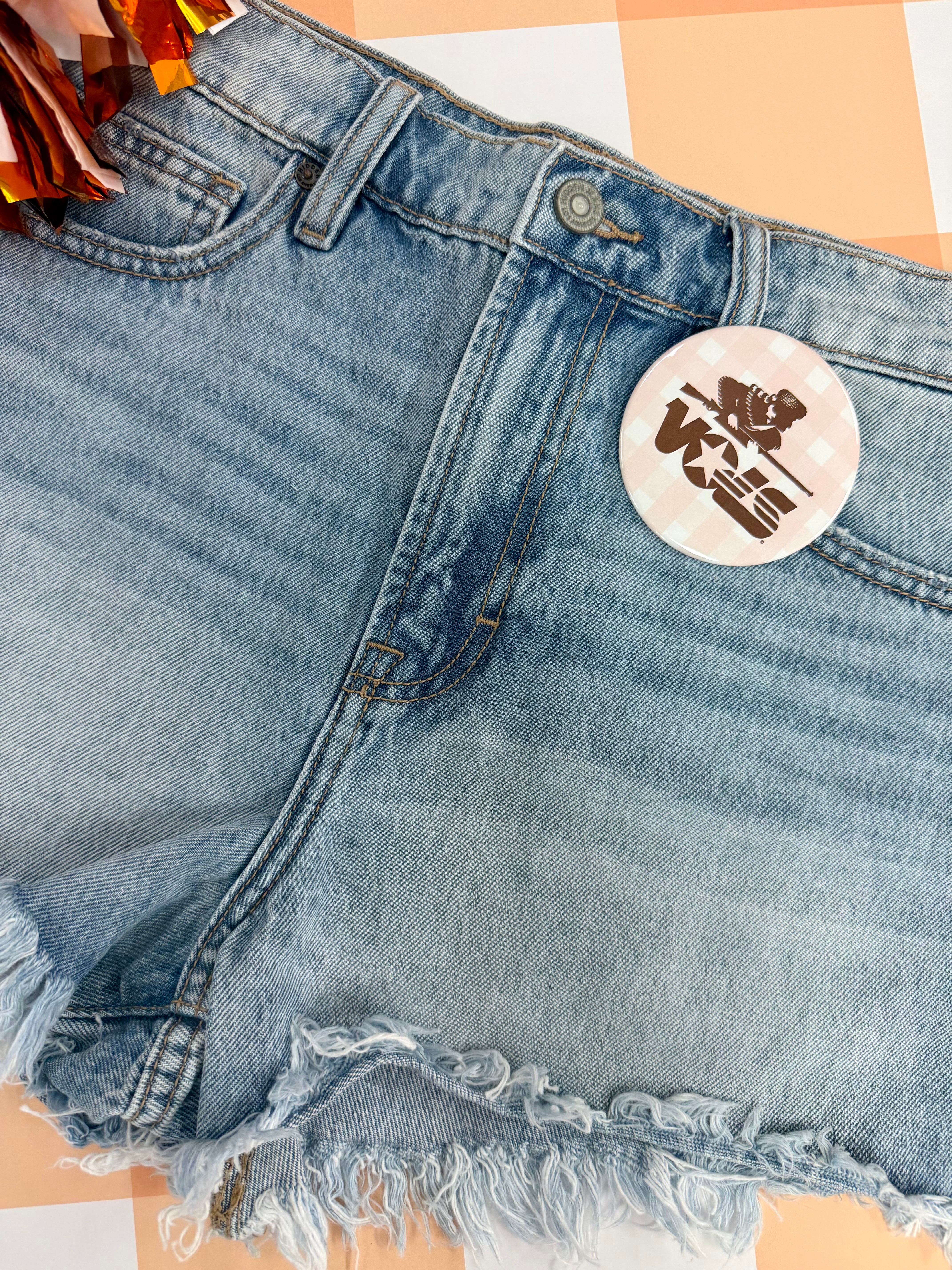 3" Rifleman Vols Star Button (2 Colors)