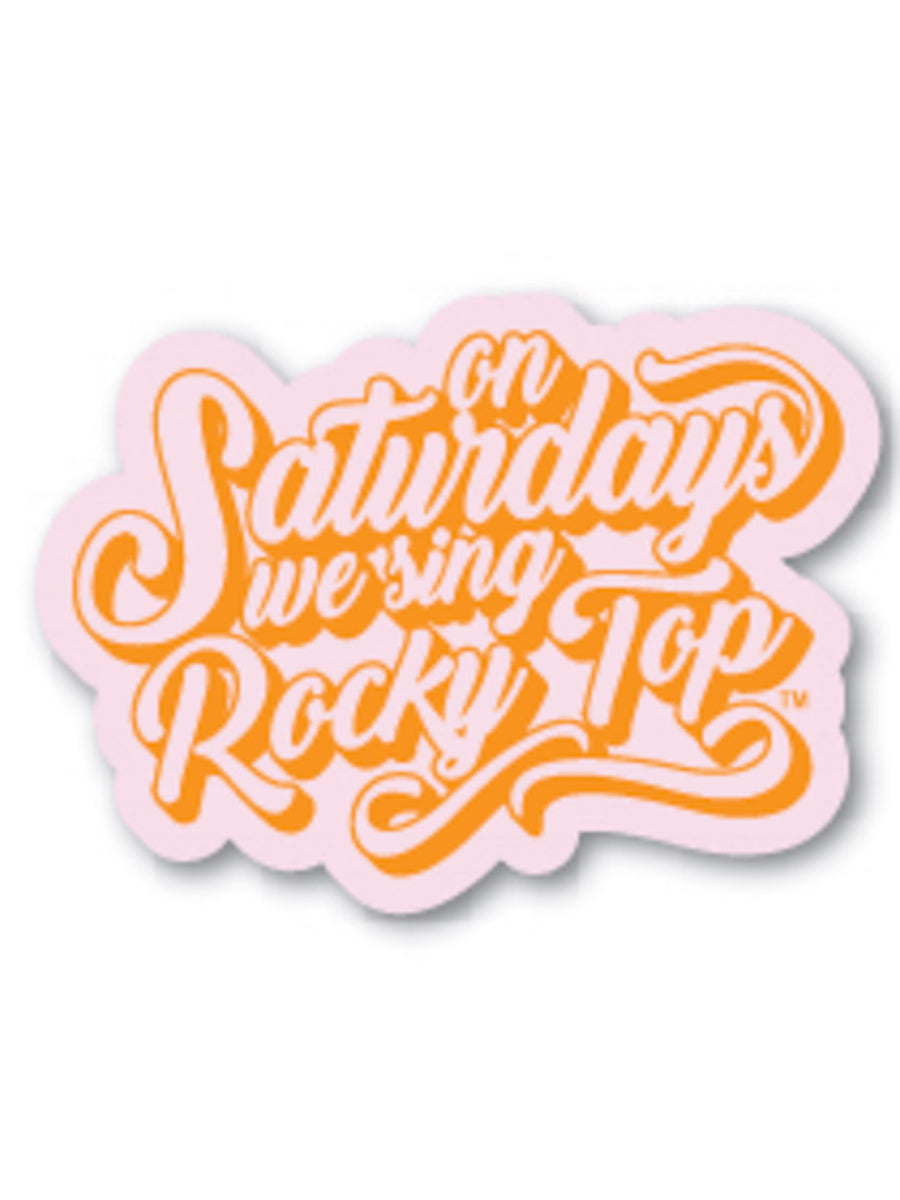 On Saturdays Sing Rocky Top Sticker