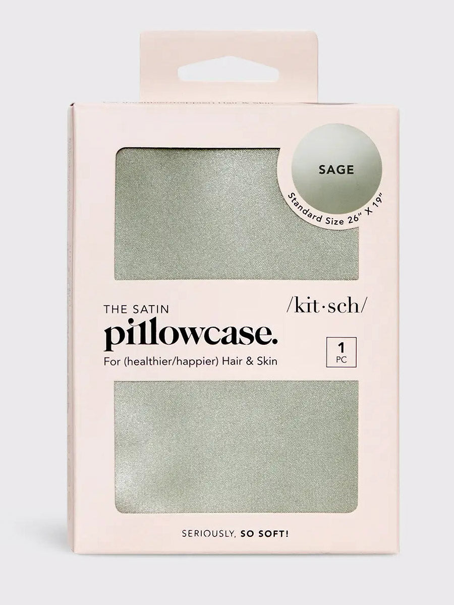 Satin Pillowcse in Sage