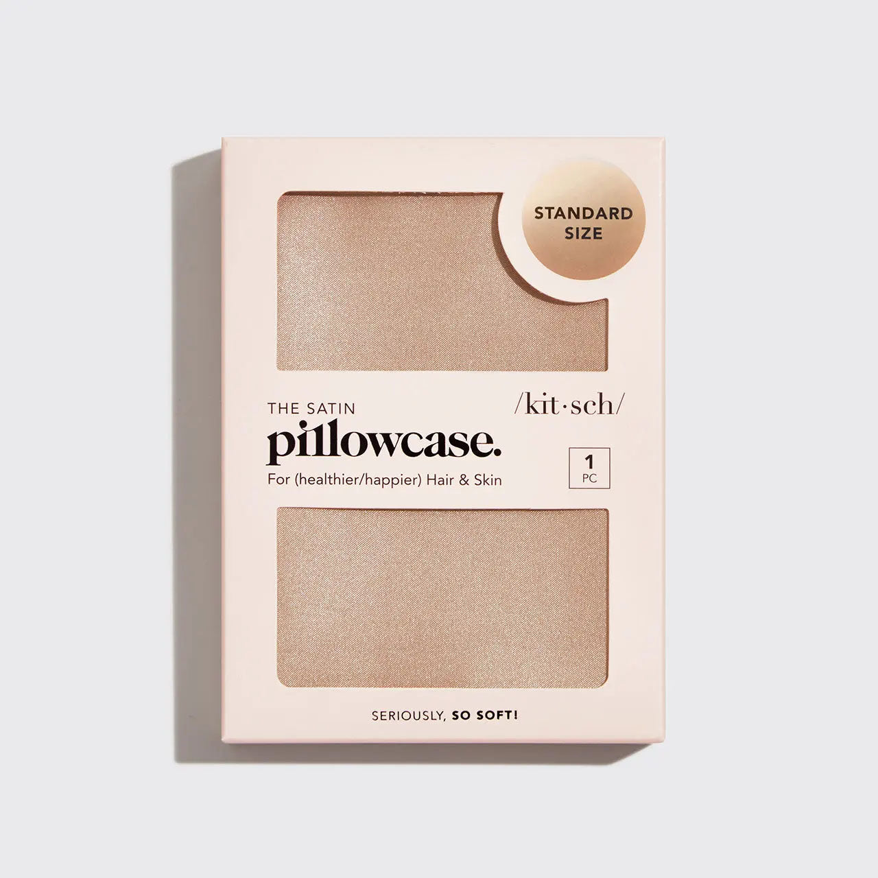 Satin Pillowcase in Champagne Color