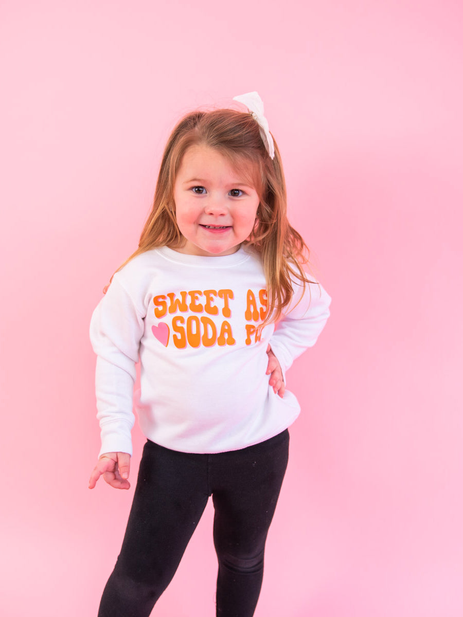 Little girl wears Sweet As Soda Pop Shirt