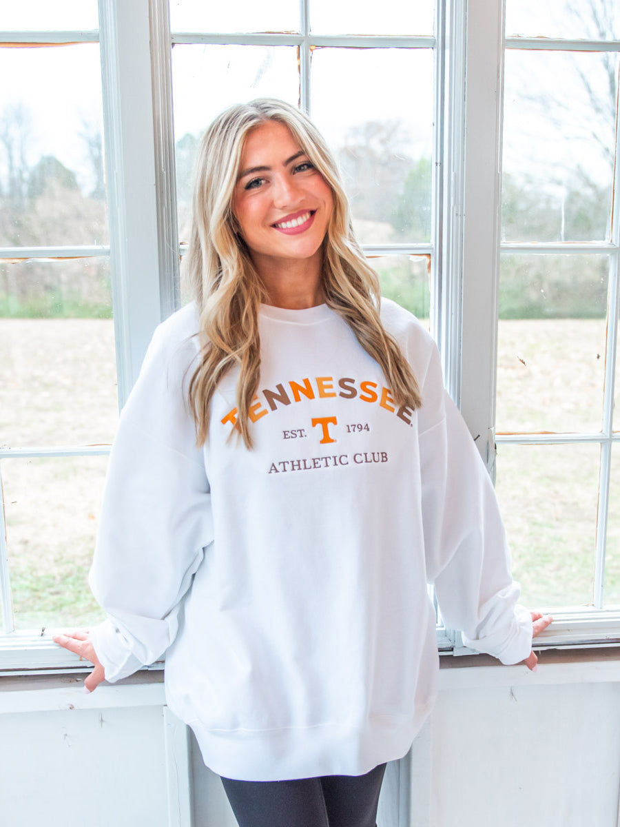 "Tennessee Athletic Club" Embroidered Sweatshirt