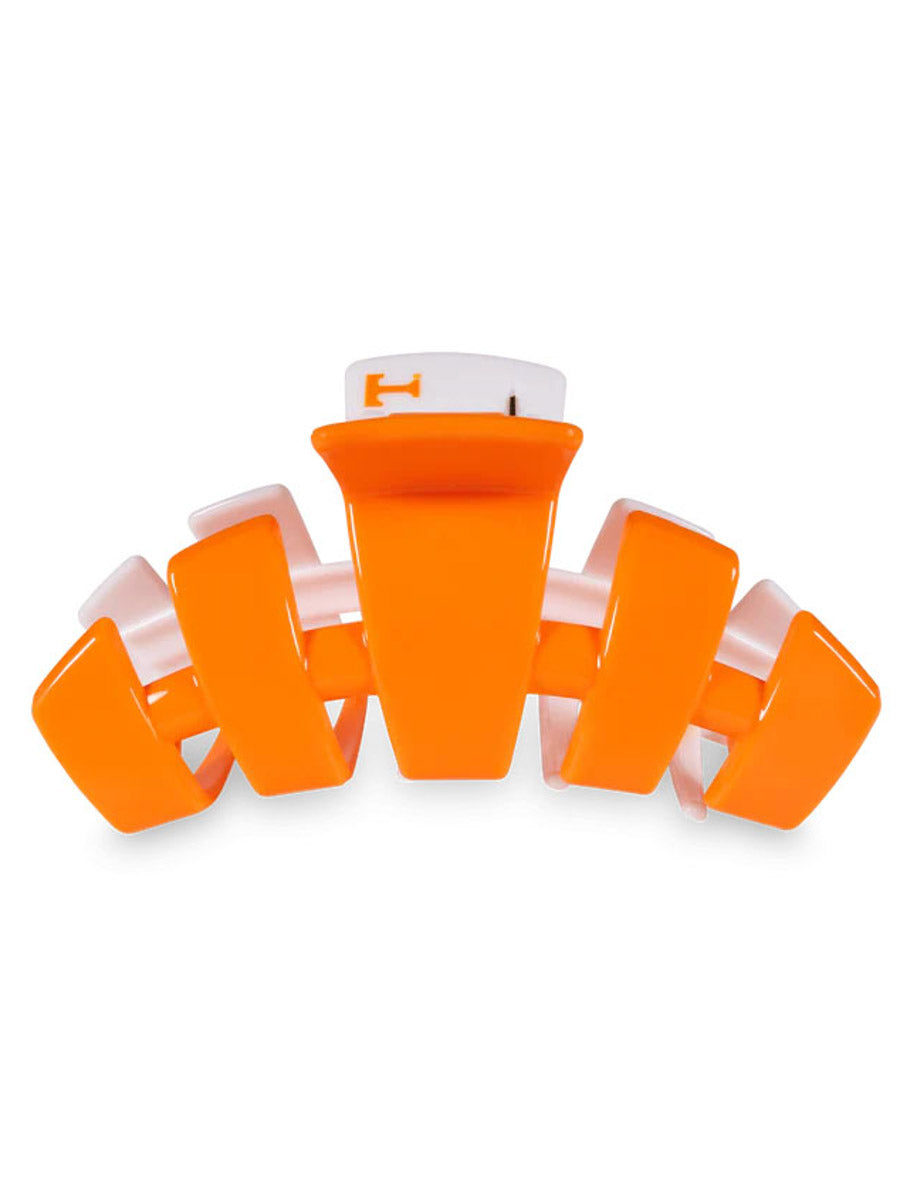 Big Orange Teletie Hair Clip