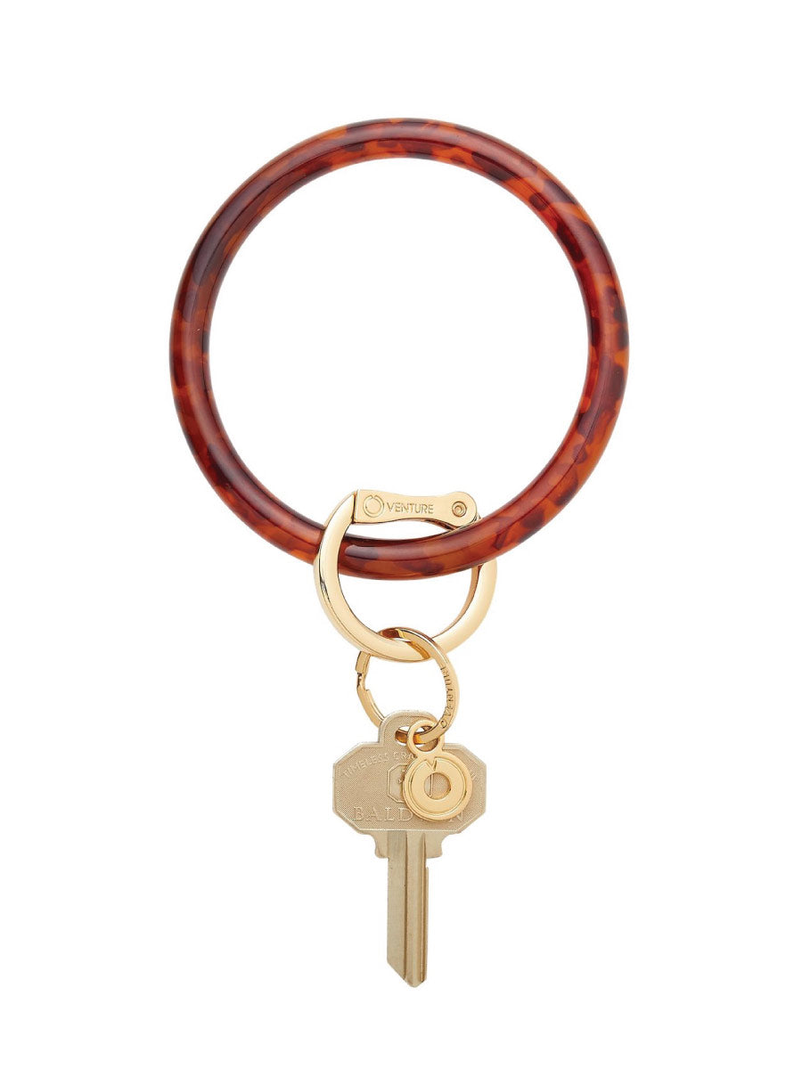 Burgundy Tortoise Shell Oventure Keyring
